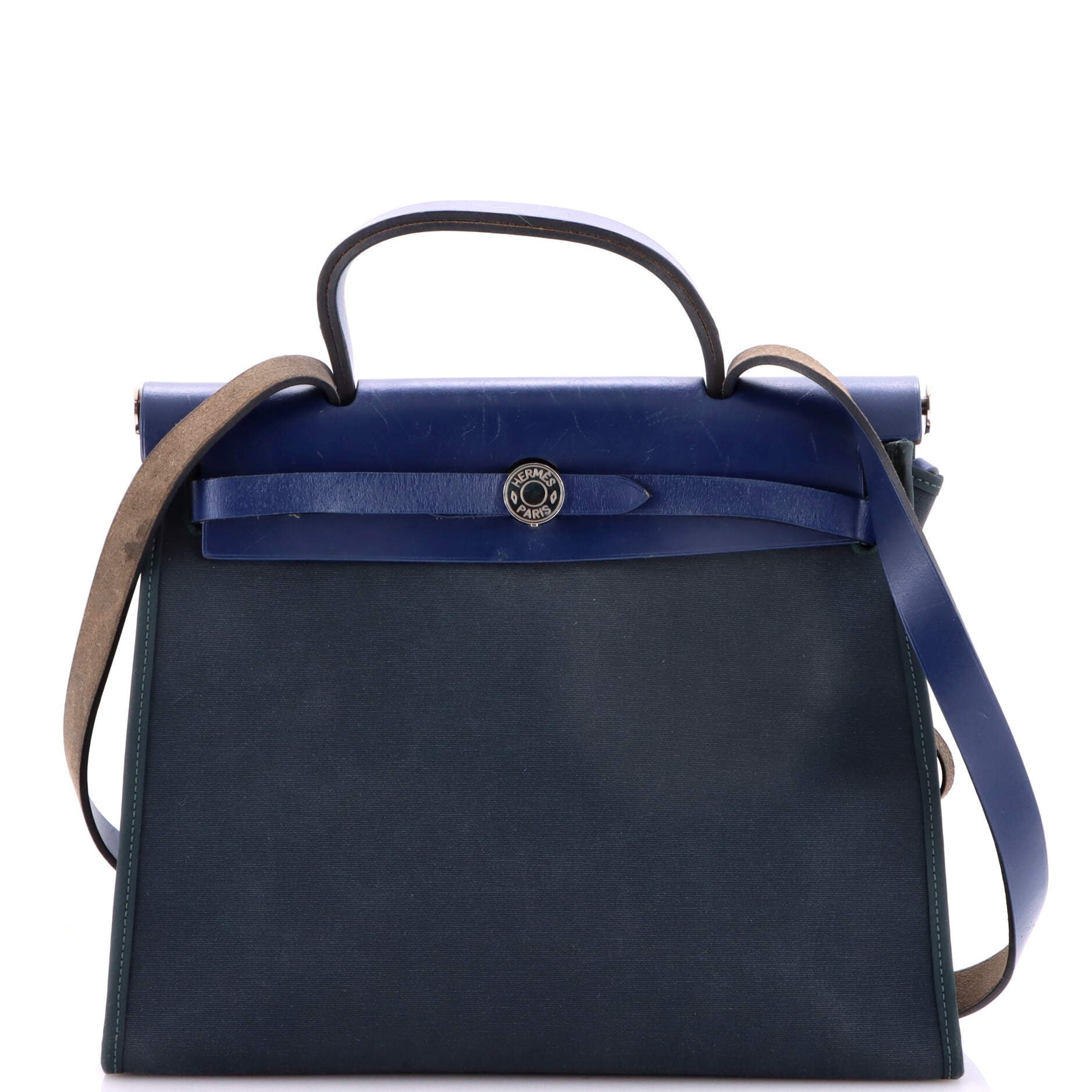 Hermes Herbag Zip Leather and Toile 31