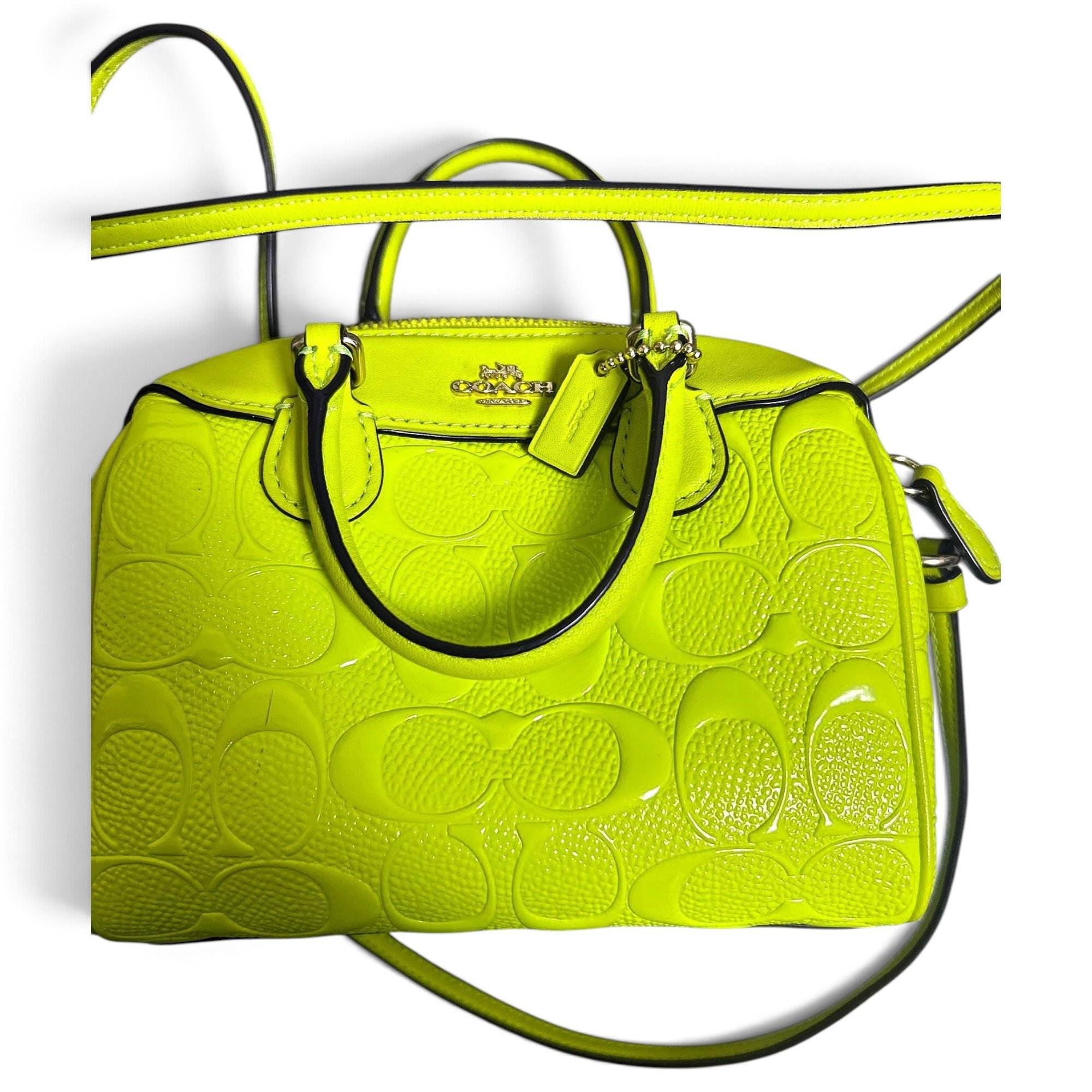 Patent leather bowling bag