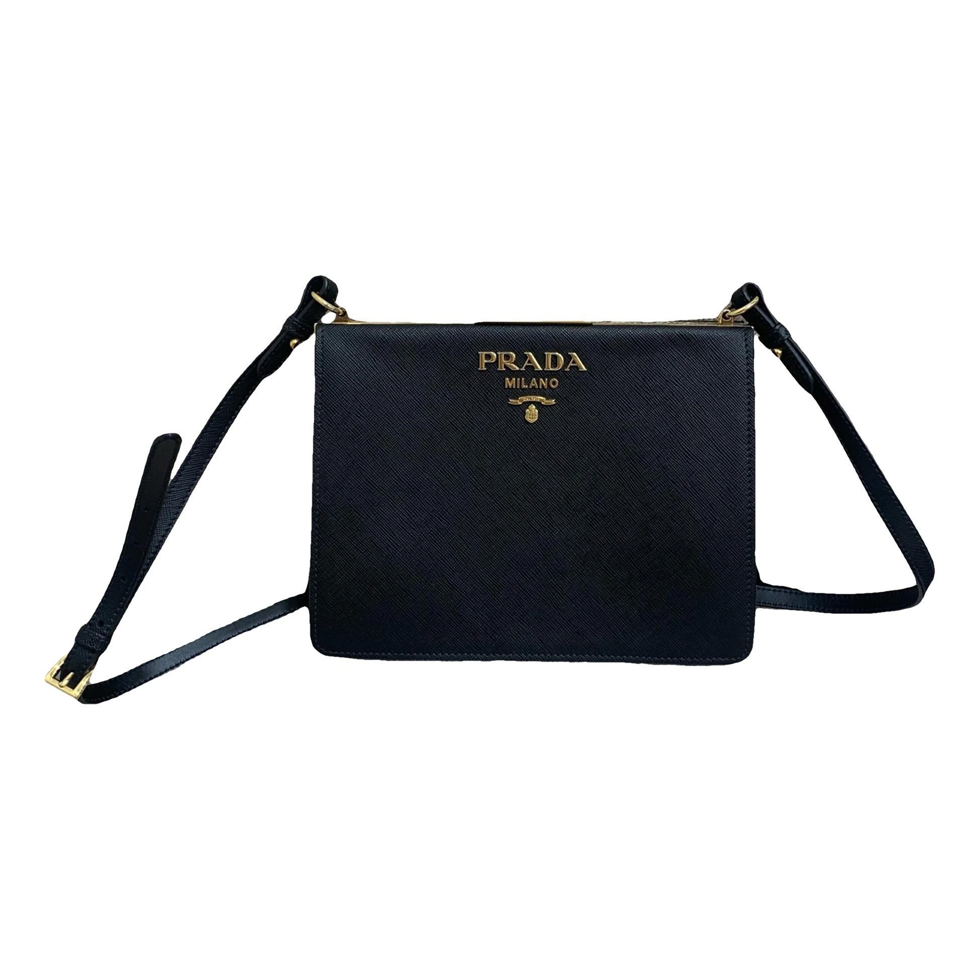 Light Frame leather crossbody bag