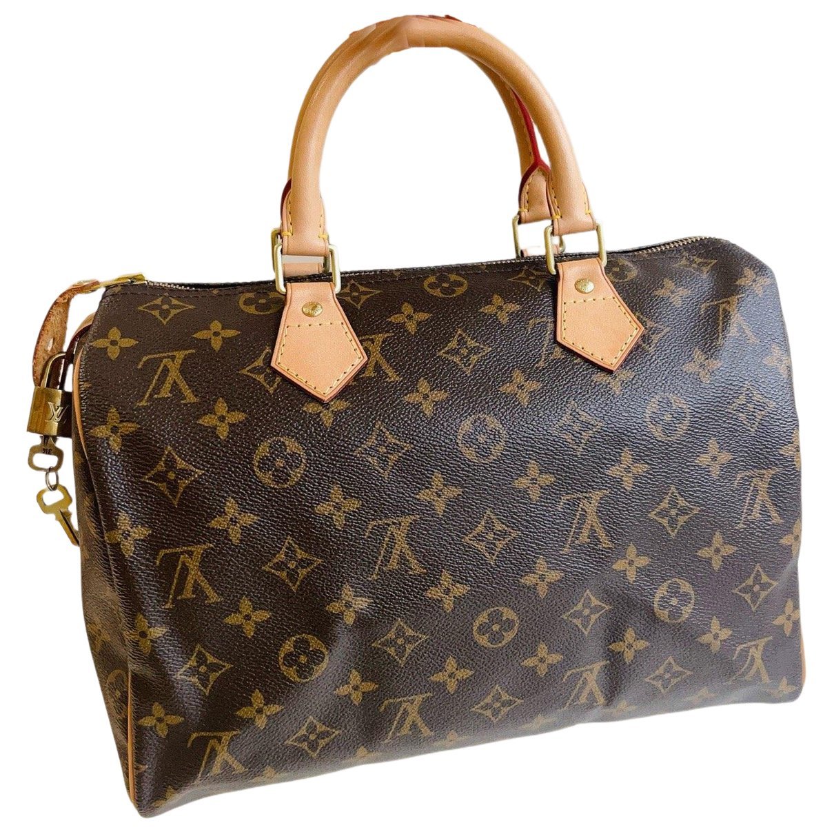 Speedy leather handbag