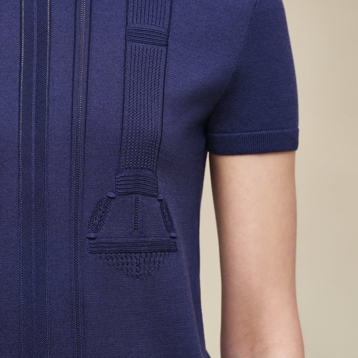 Bleu Abysse "Etriers Remix" Short-sleeve Sweater