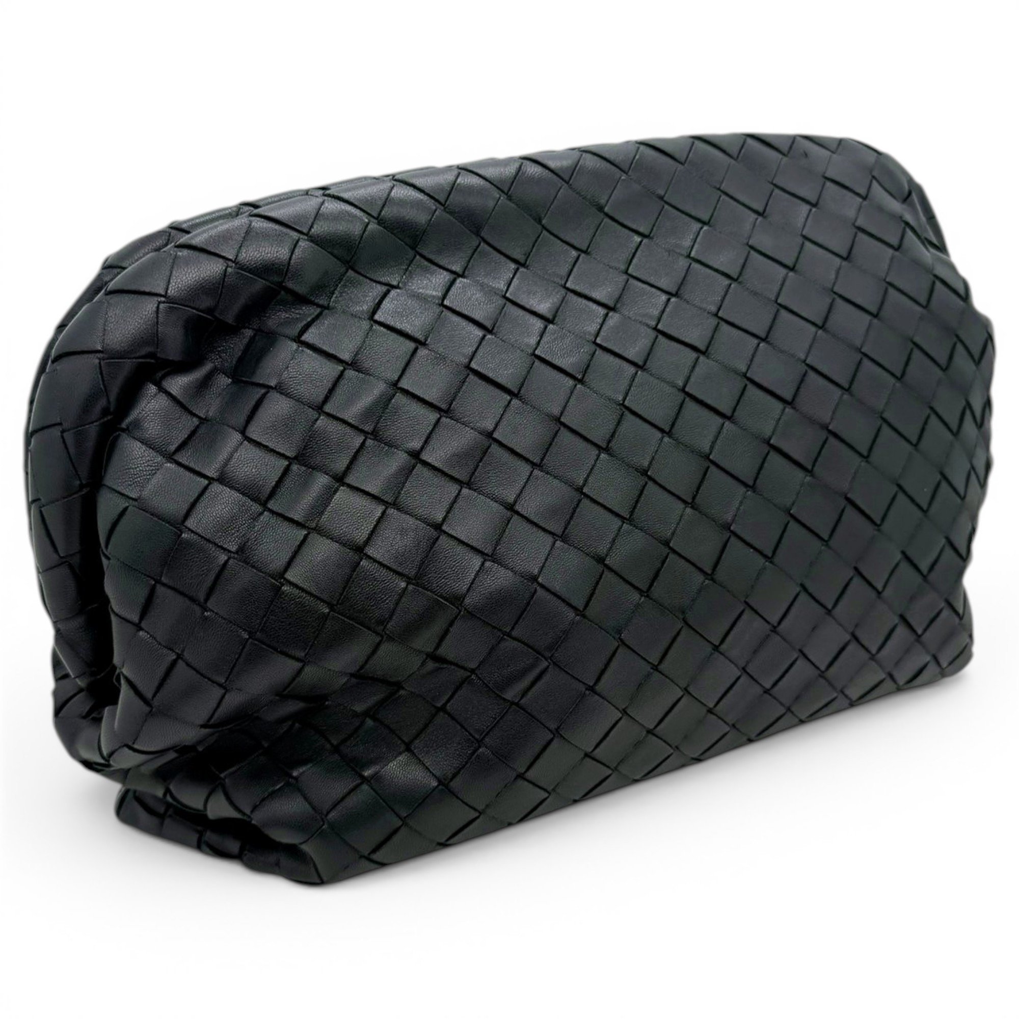 Pouch leather clutch bag