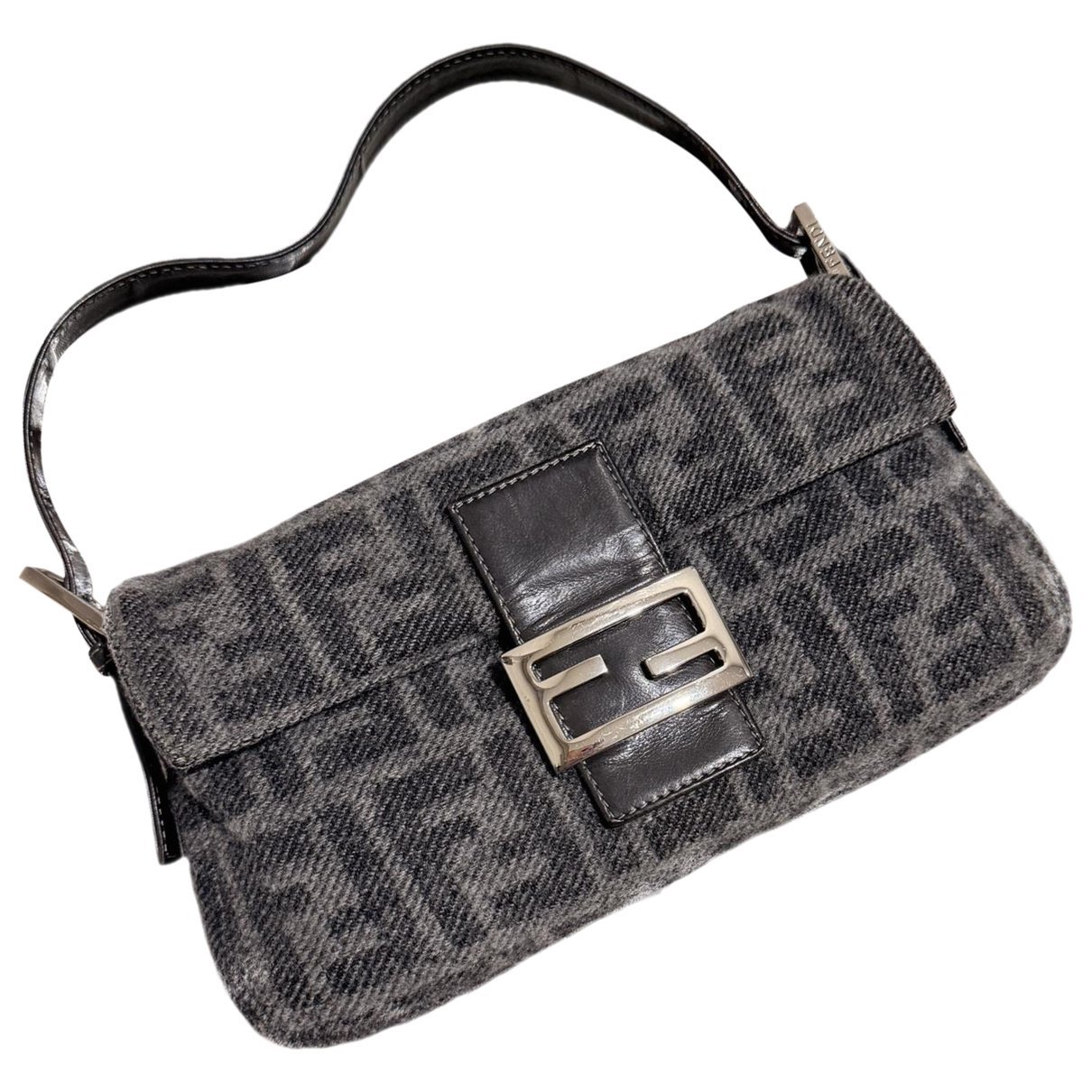Baguette wool handbag