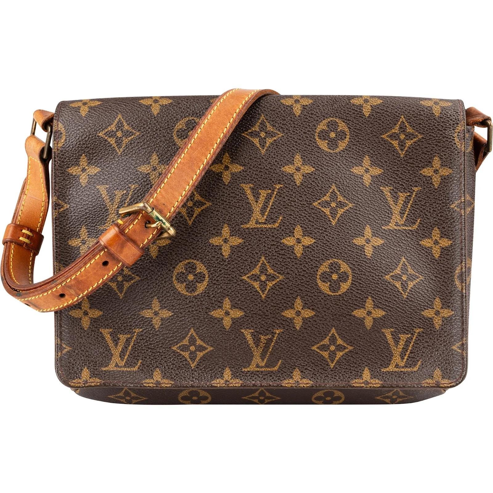 Musette leather crossbody bag