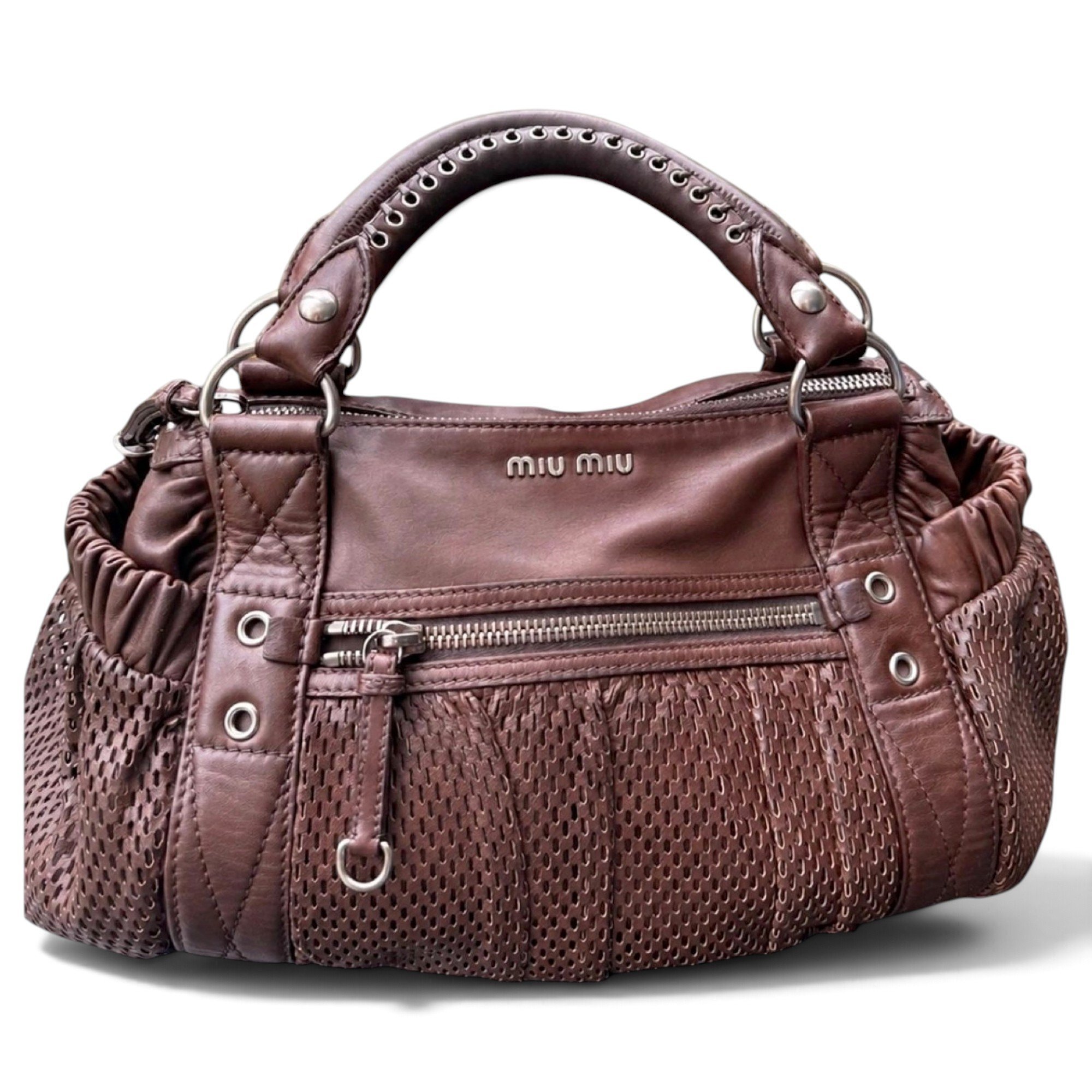 Miu Miu Vitello leather handbag