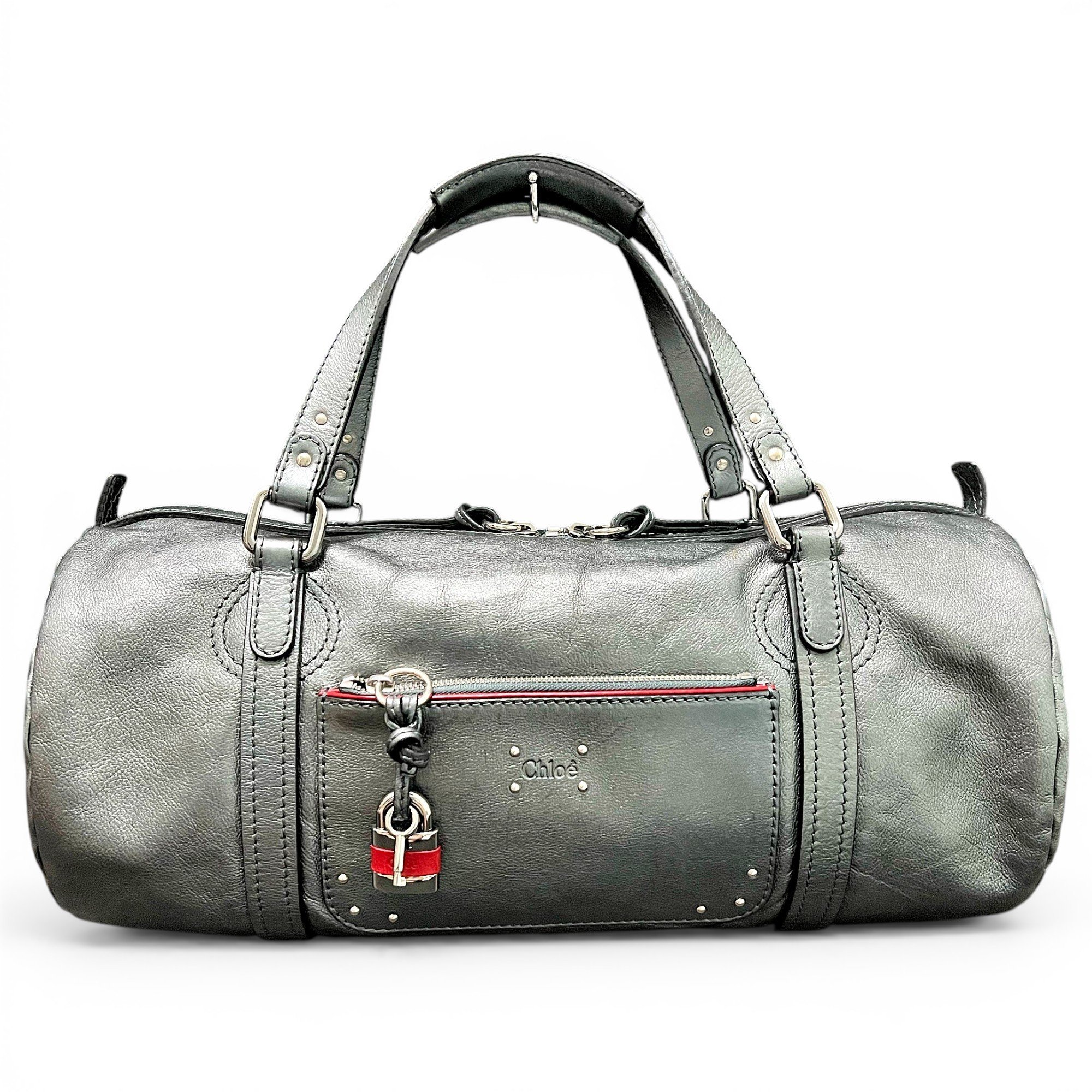 Chloe Paddington leather bowling bag