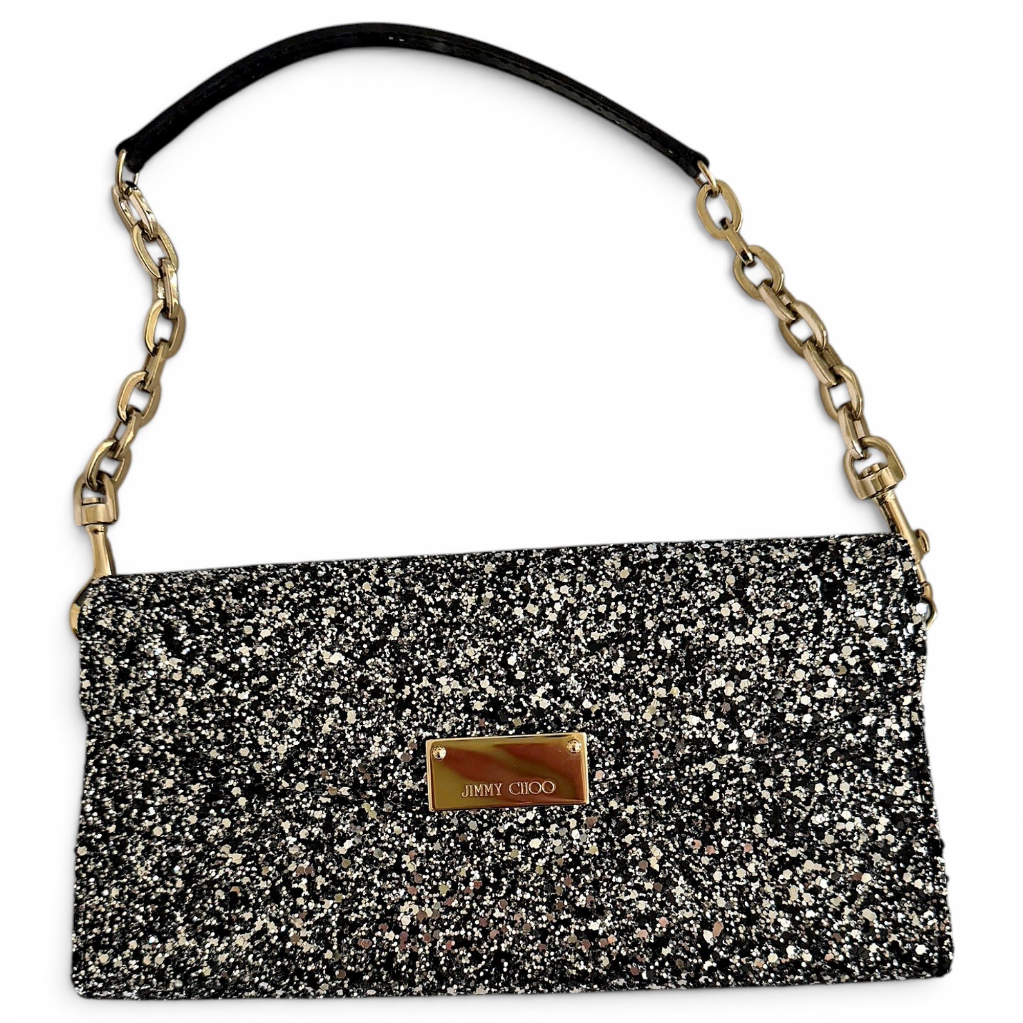Leather clutch bag