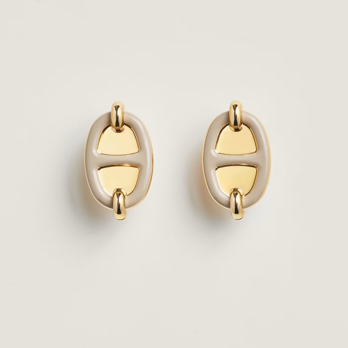 Marron Glacé Mini Maillon Earrings