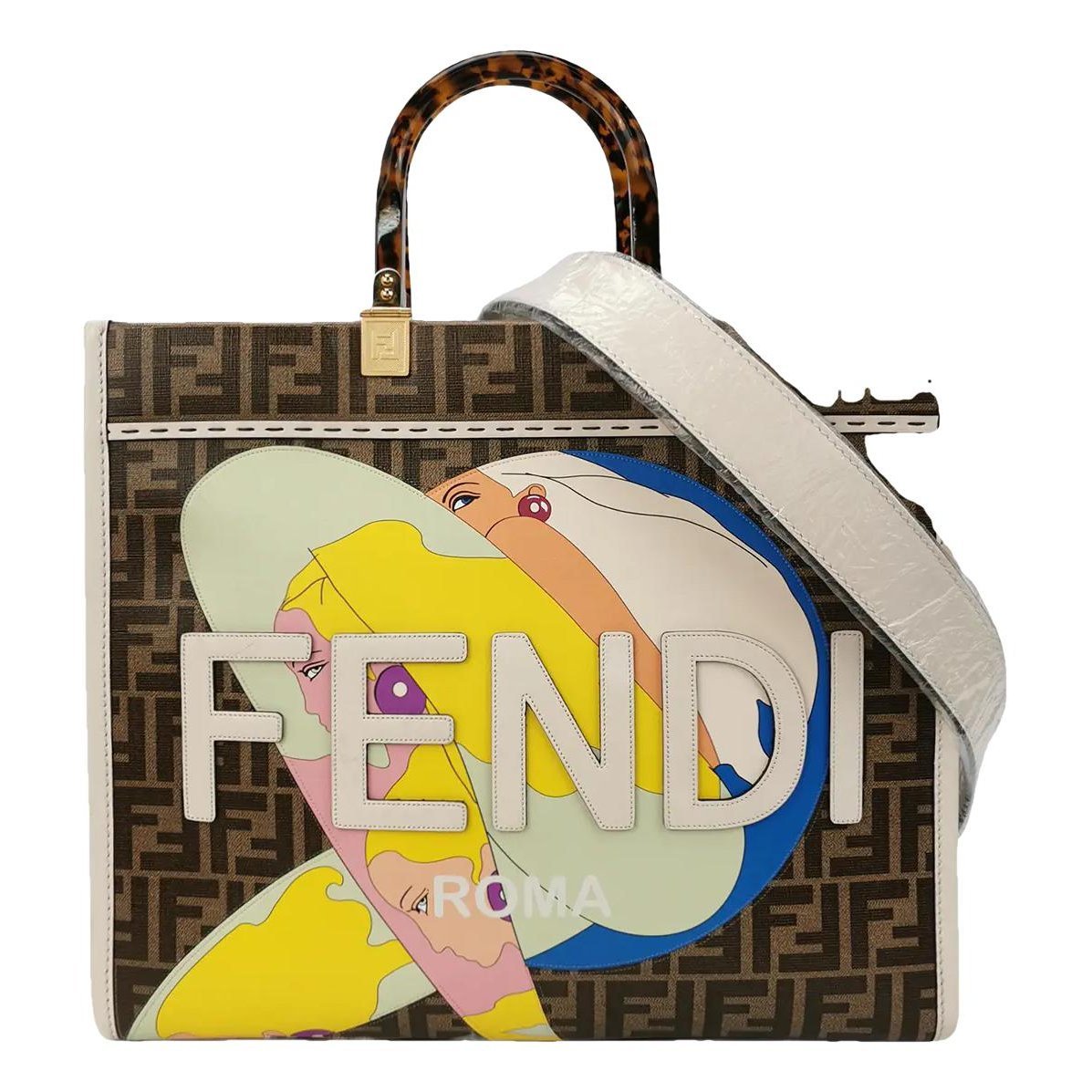 Fendi Sunshine leather crossbody bag