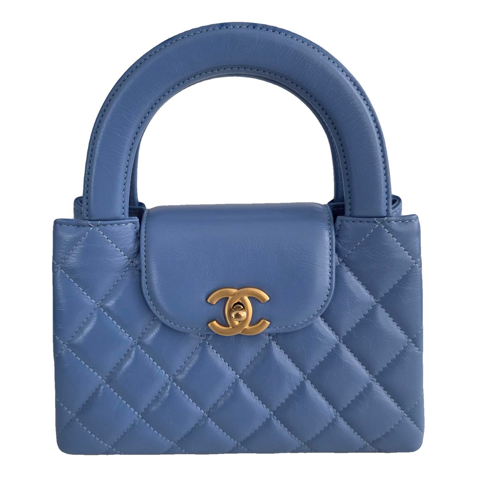 Mini Shopping leather handbag