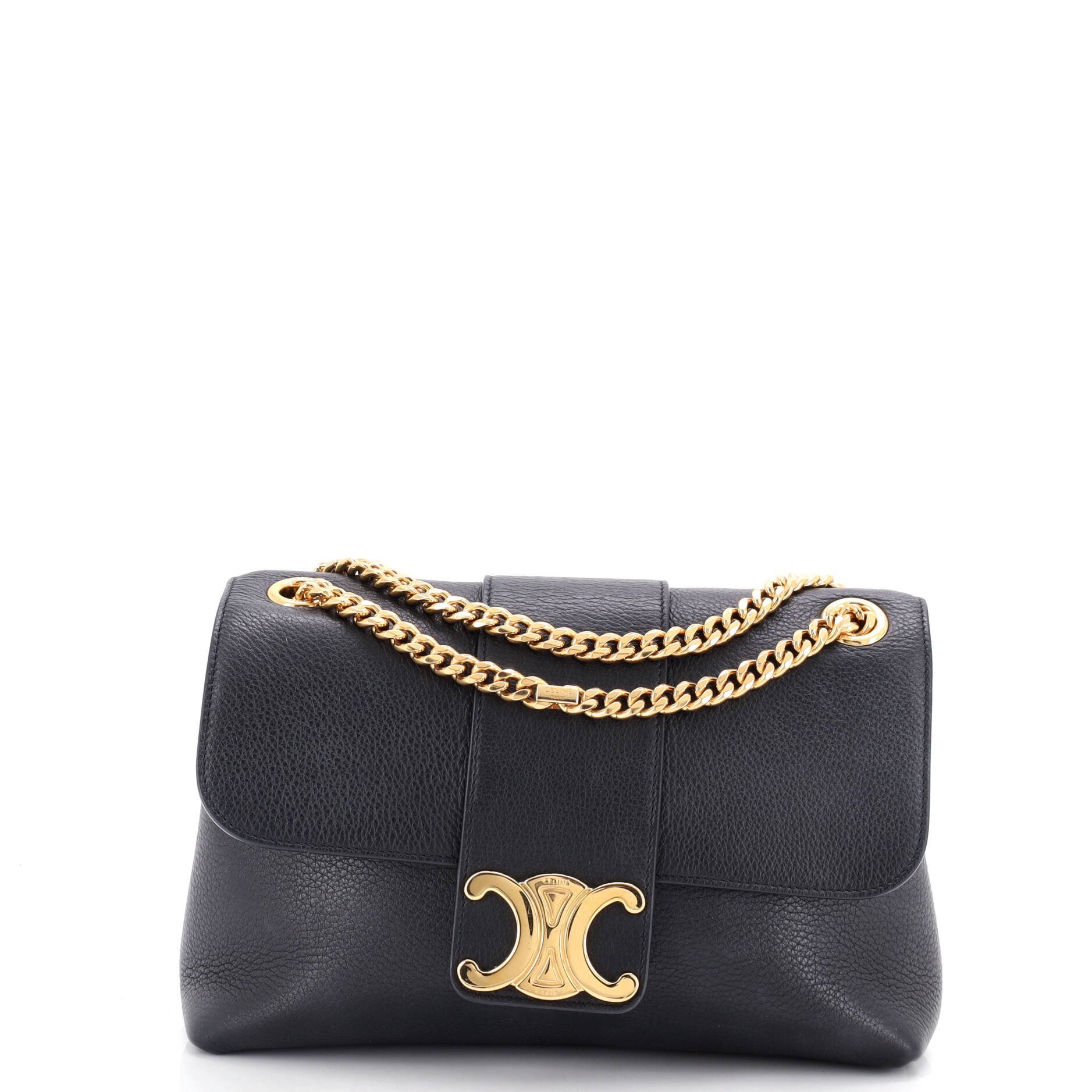 Victoire Flap Shoulder Bag Leather Medium
