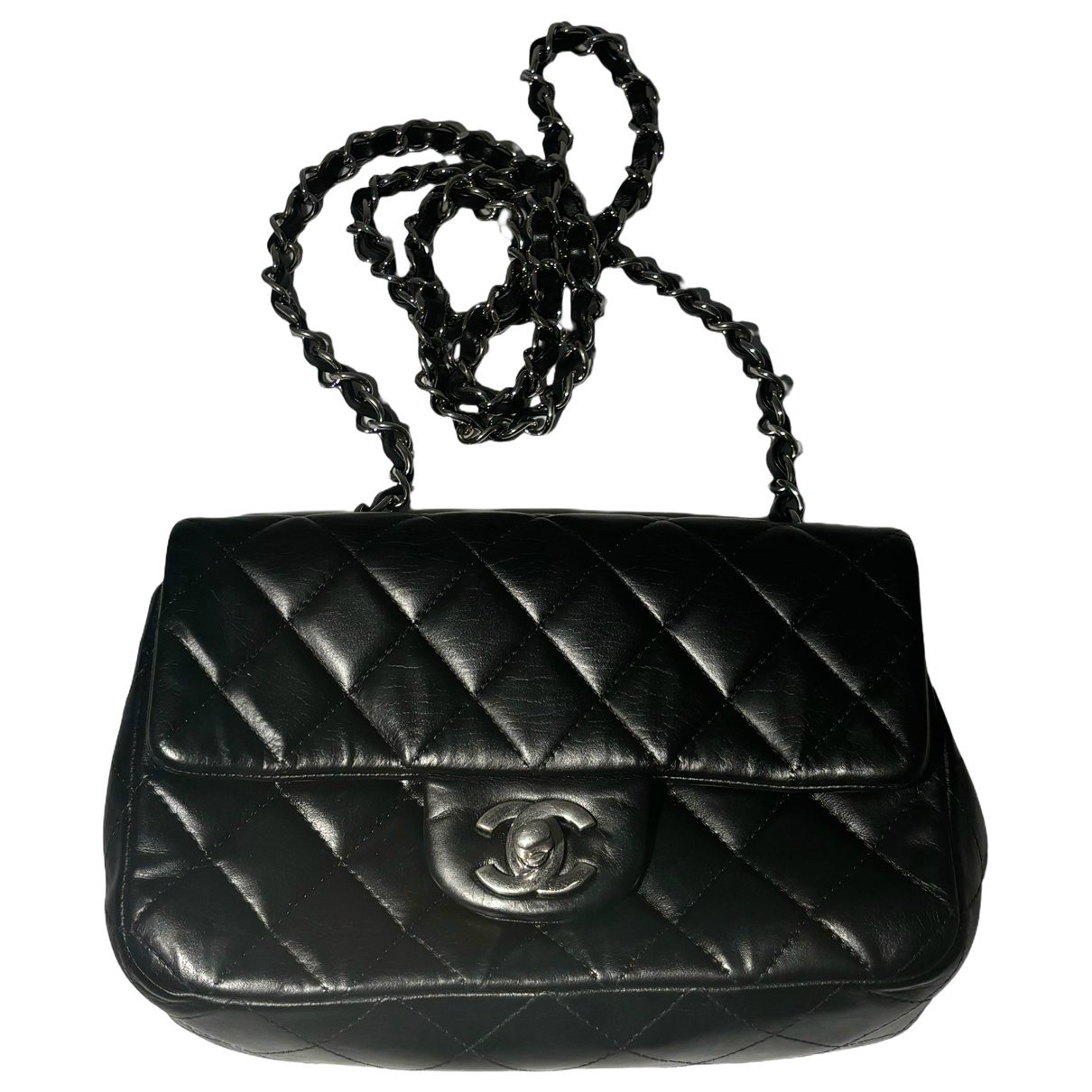 Trendy CC Flap leather handbag