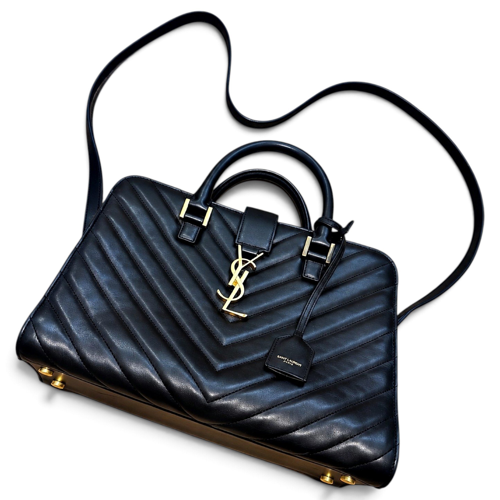 Monogram Cabas leather handbag