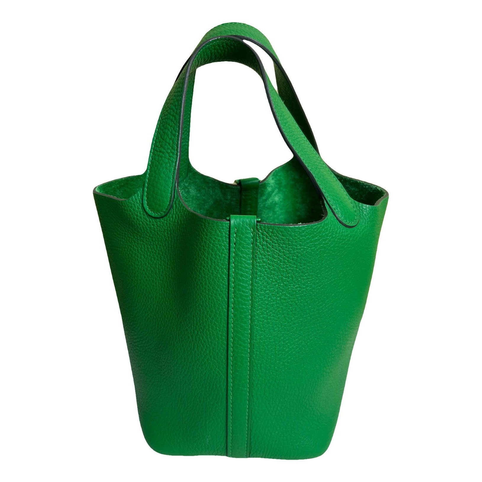 Picotin leather tote