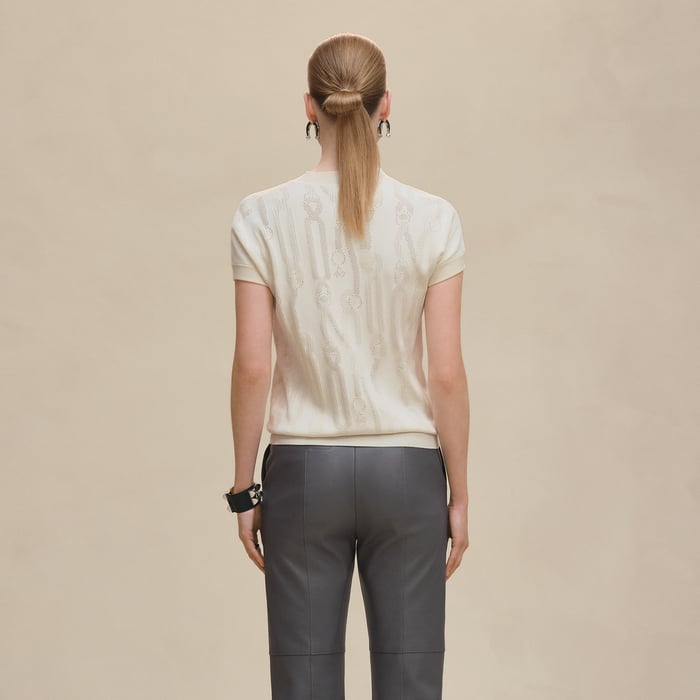 Blanc Naturel "Palefroi Remix" Short Sleeve Sweater