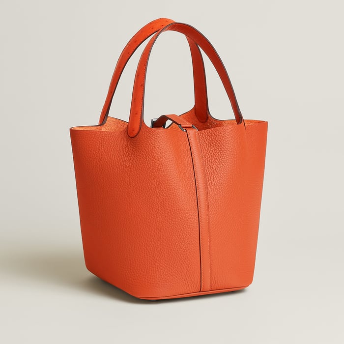 Tangerine Picotin Lock 22 Touch Bag