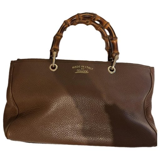 Bamboo Shopper leather tote