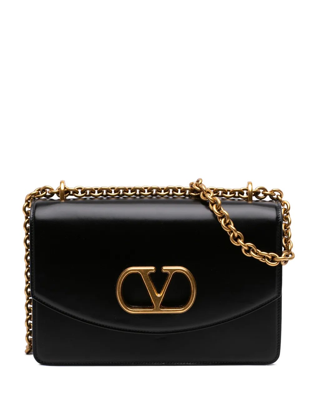 2018-2026 Small Shiny Calfskin VLogo Vain crossbody bag