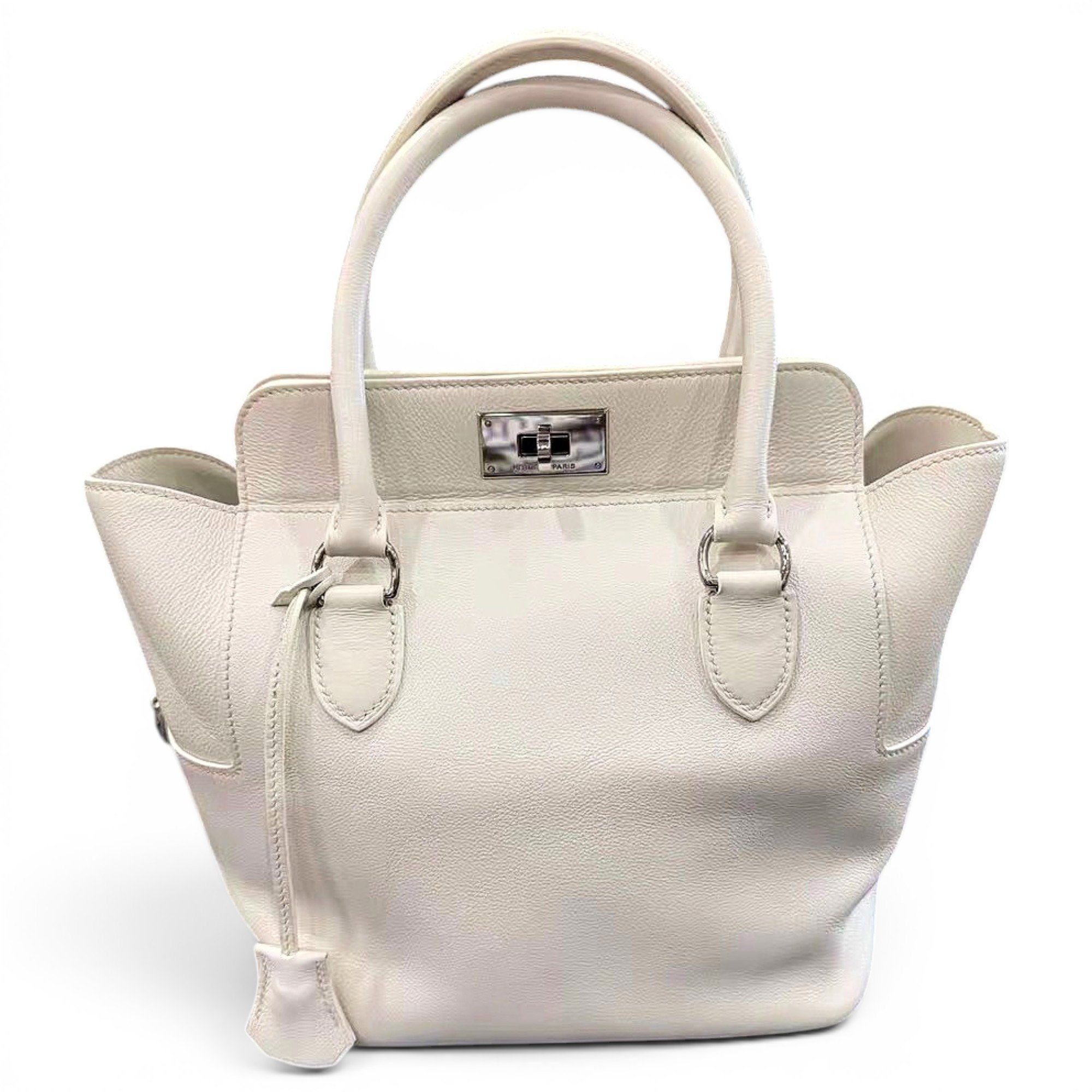 Toolbox leather handbag