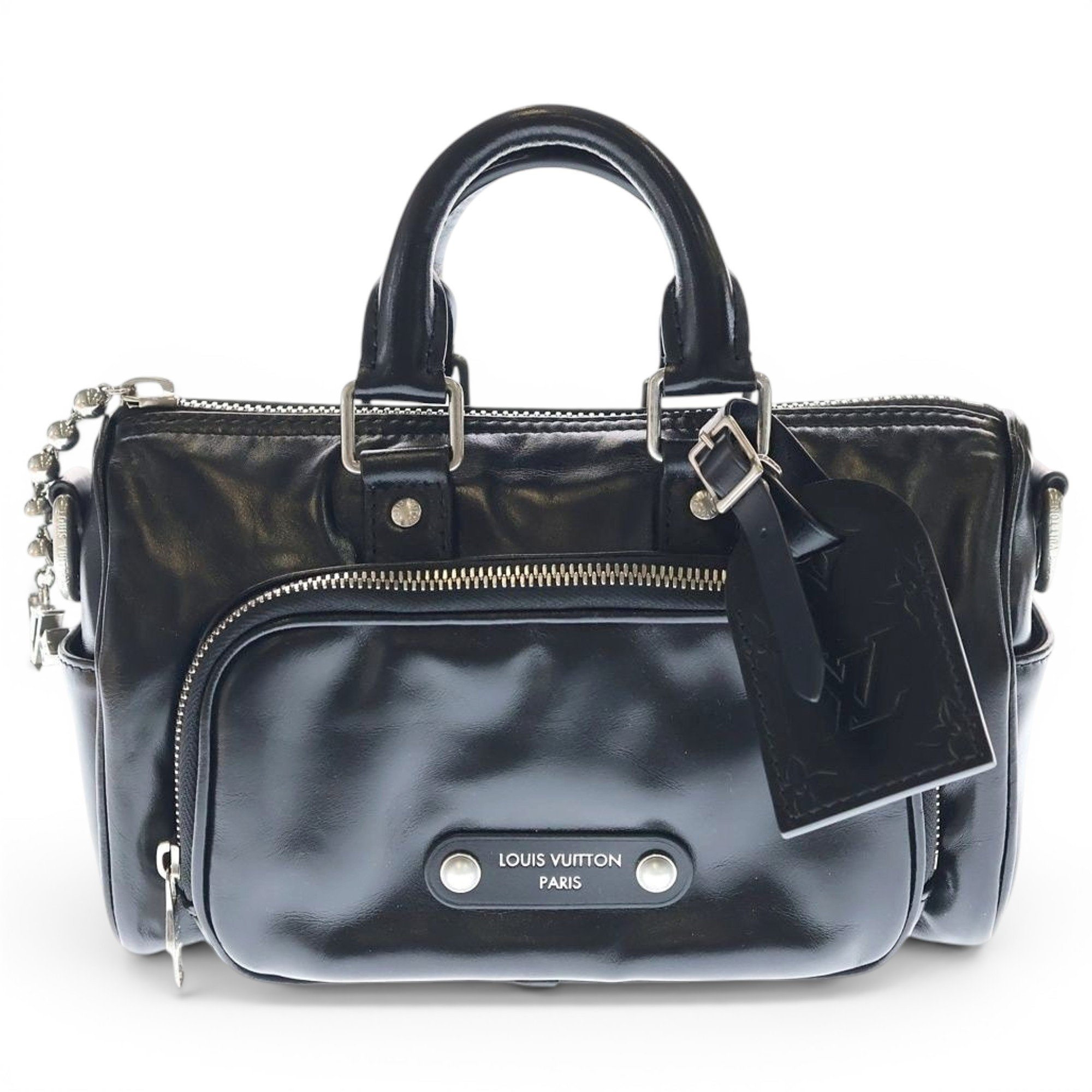 Keepall leather travel bag