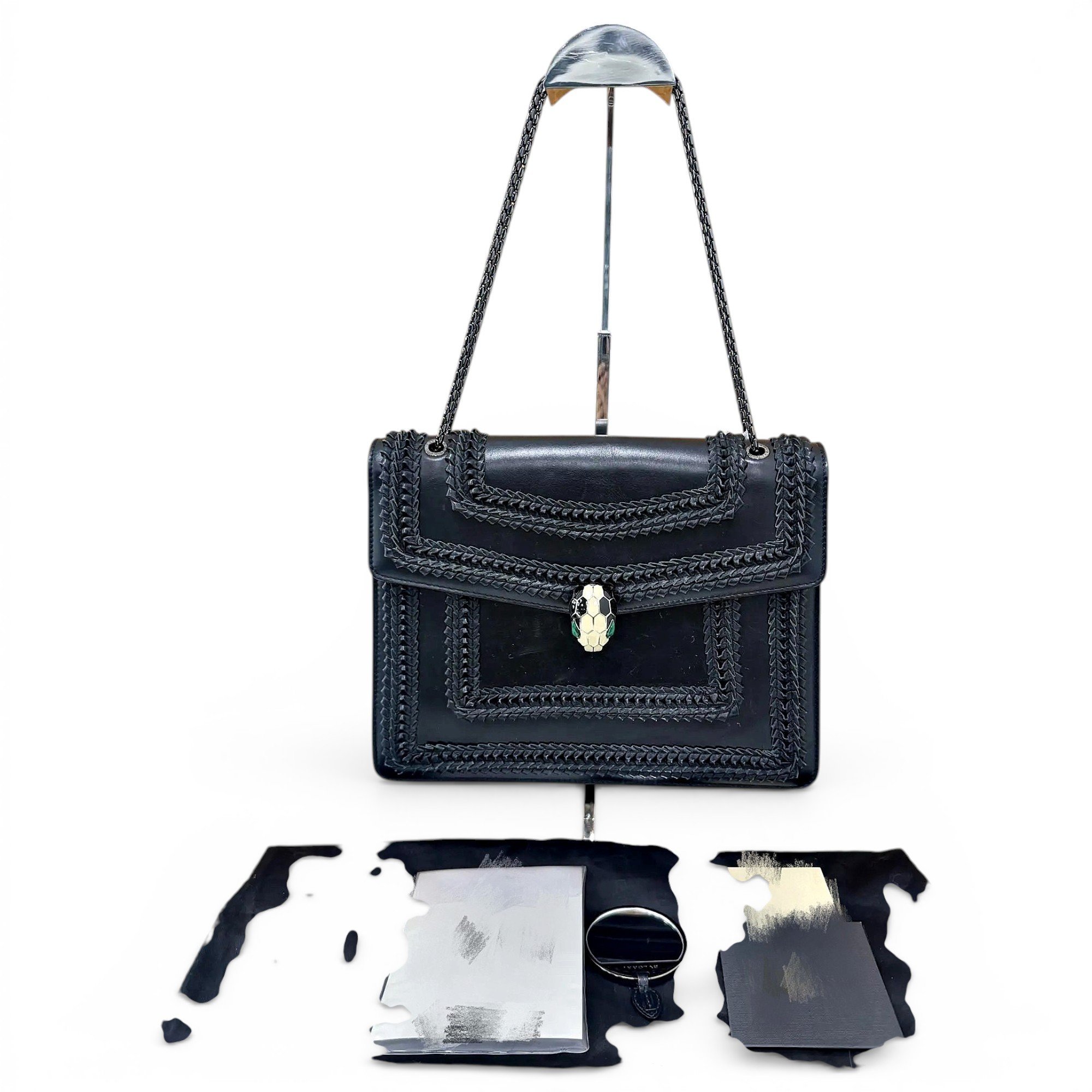 Serpenti leather crossbody bag