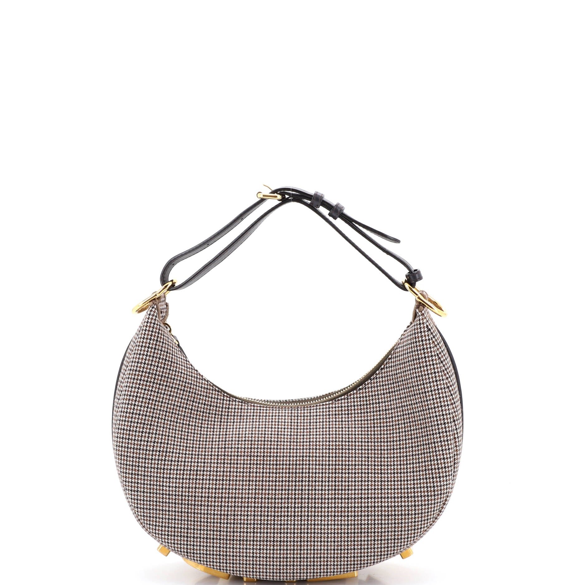 Fendi Fendigraphy Bag Houndstooth Wool Small