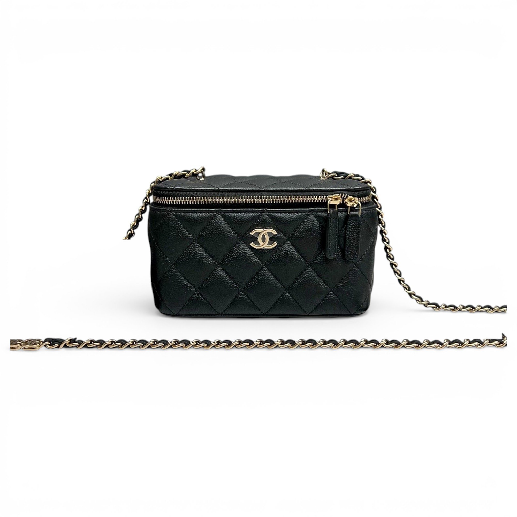 Trendy CC Vanity leather handbag