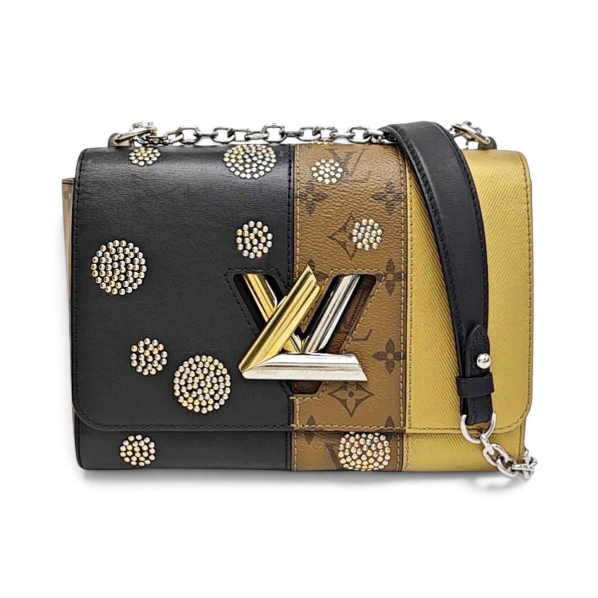 Twist leather handbag