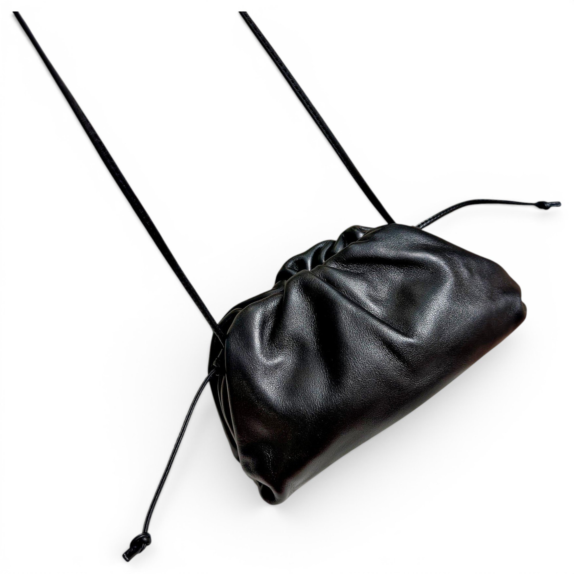 Pouch leather crossbody bag