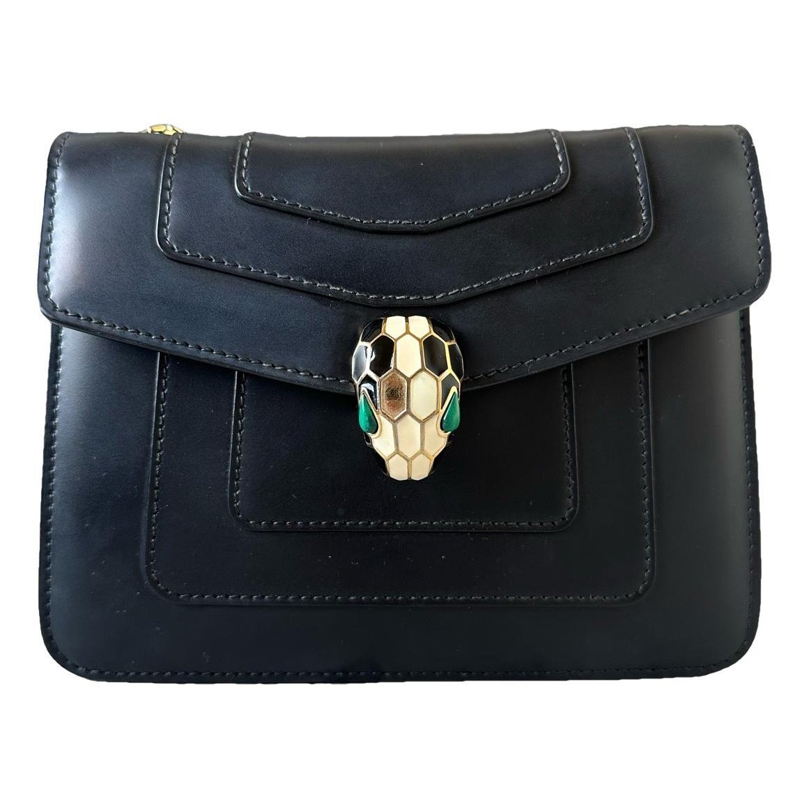 Serpenti leather handbag