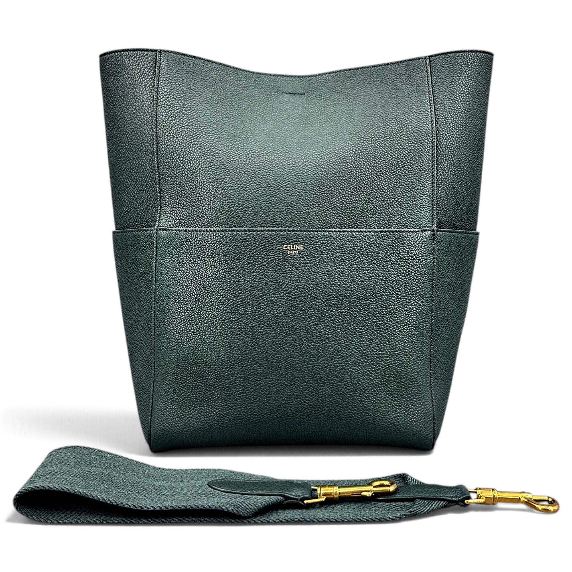 Seau Sangle leather handbag