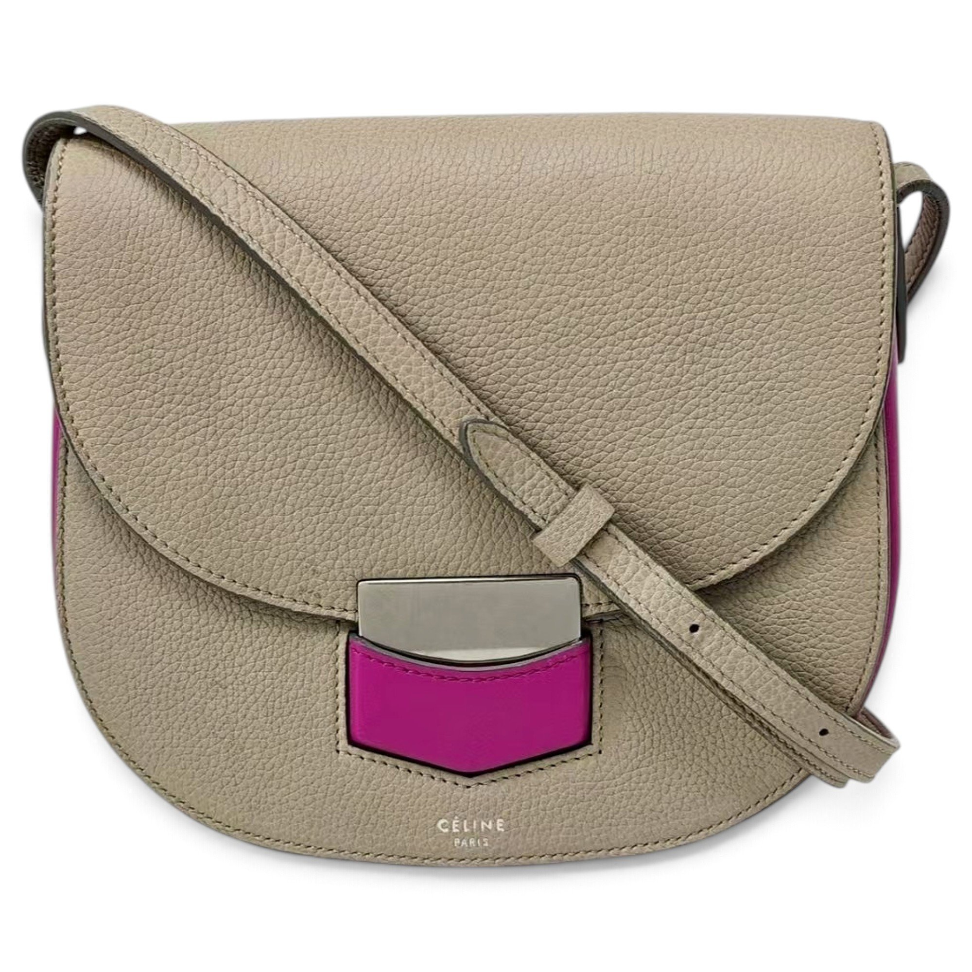 Trotteur leather crossbody bag
