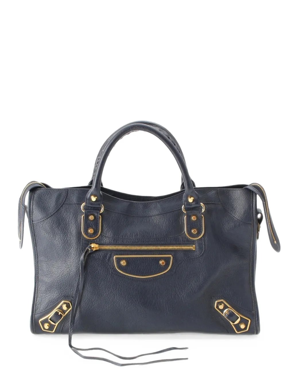 2005-2026 Goatskin Motocross Classic Metallic Edge City satchel