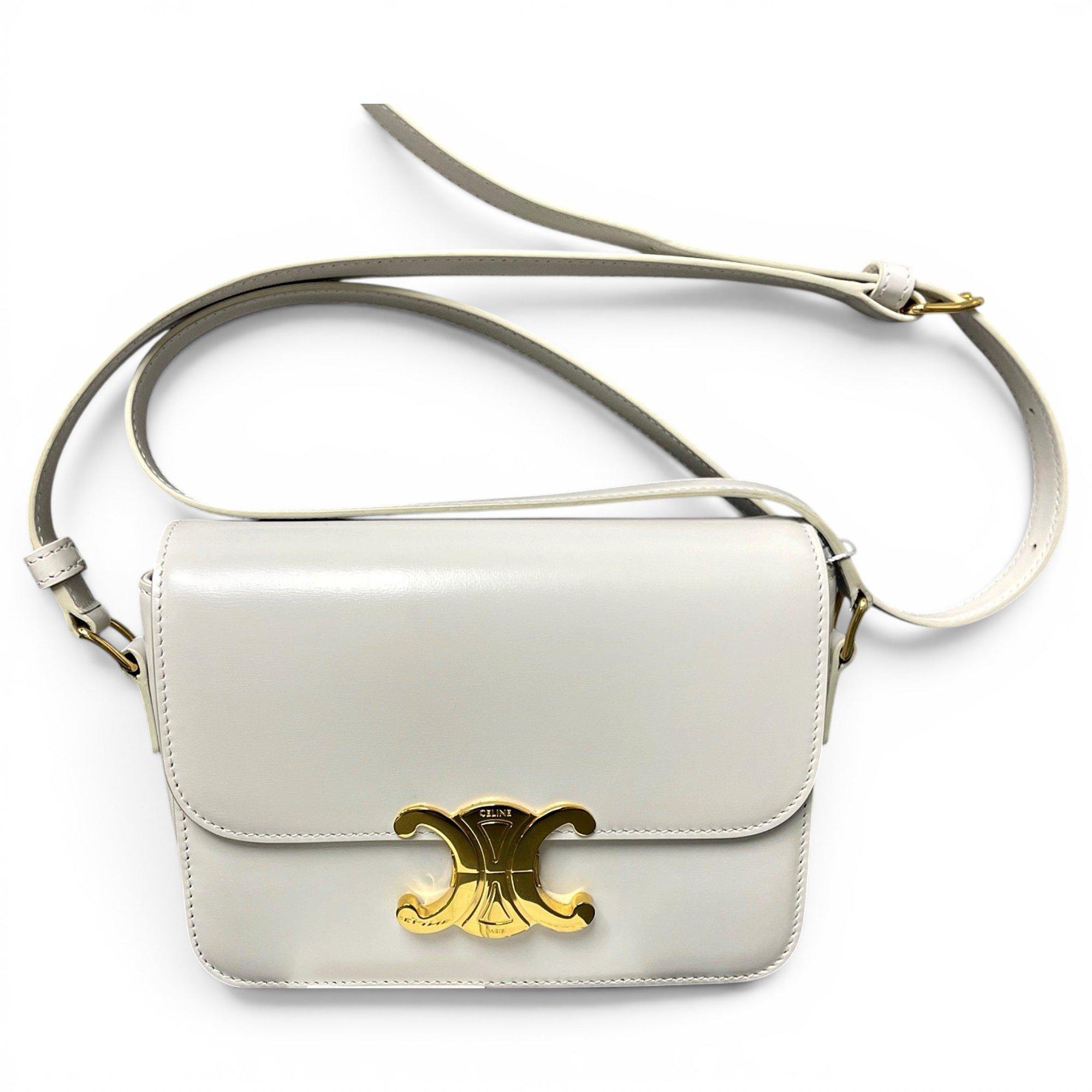 Triomphe leather handbag