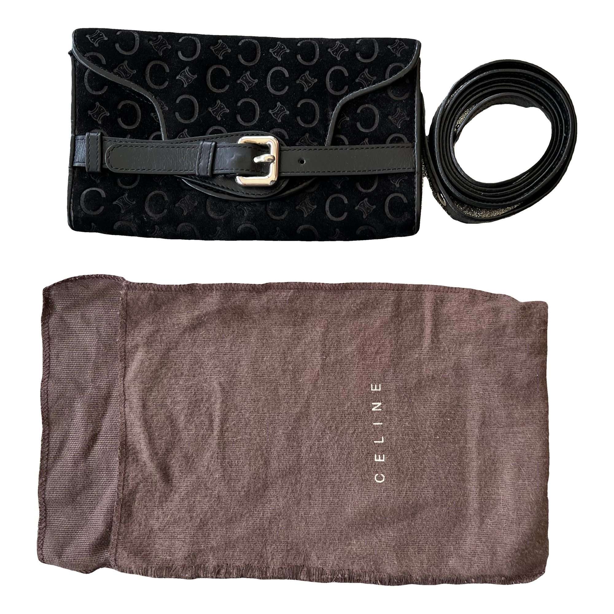 Velvet clutch bag