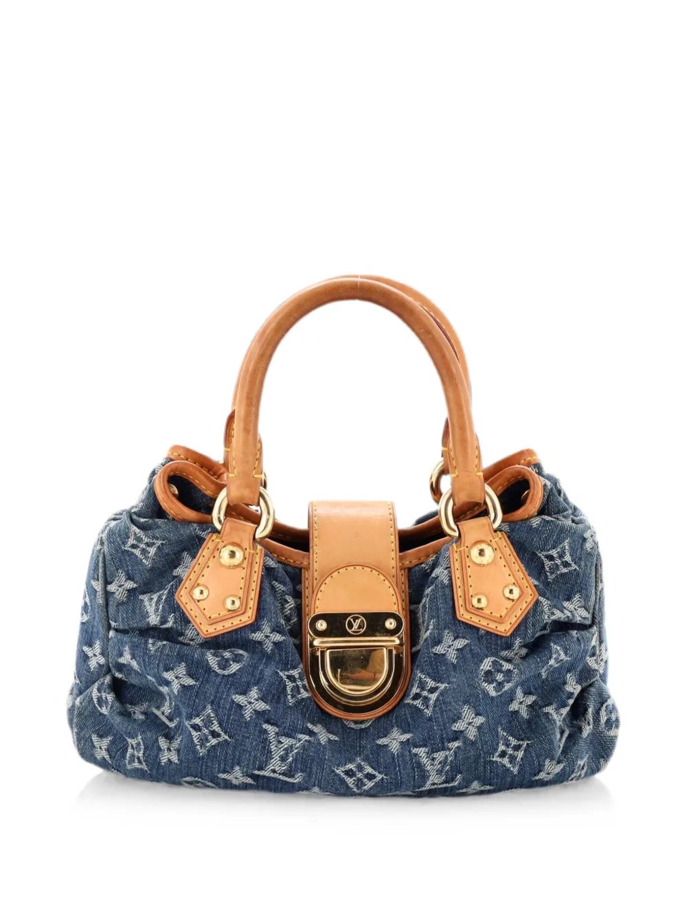 Pleaty Handbag Denim Small satchel