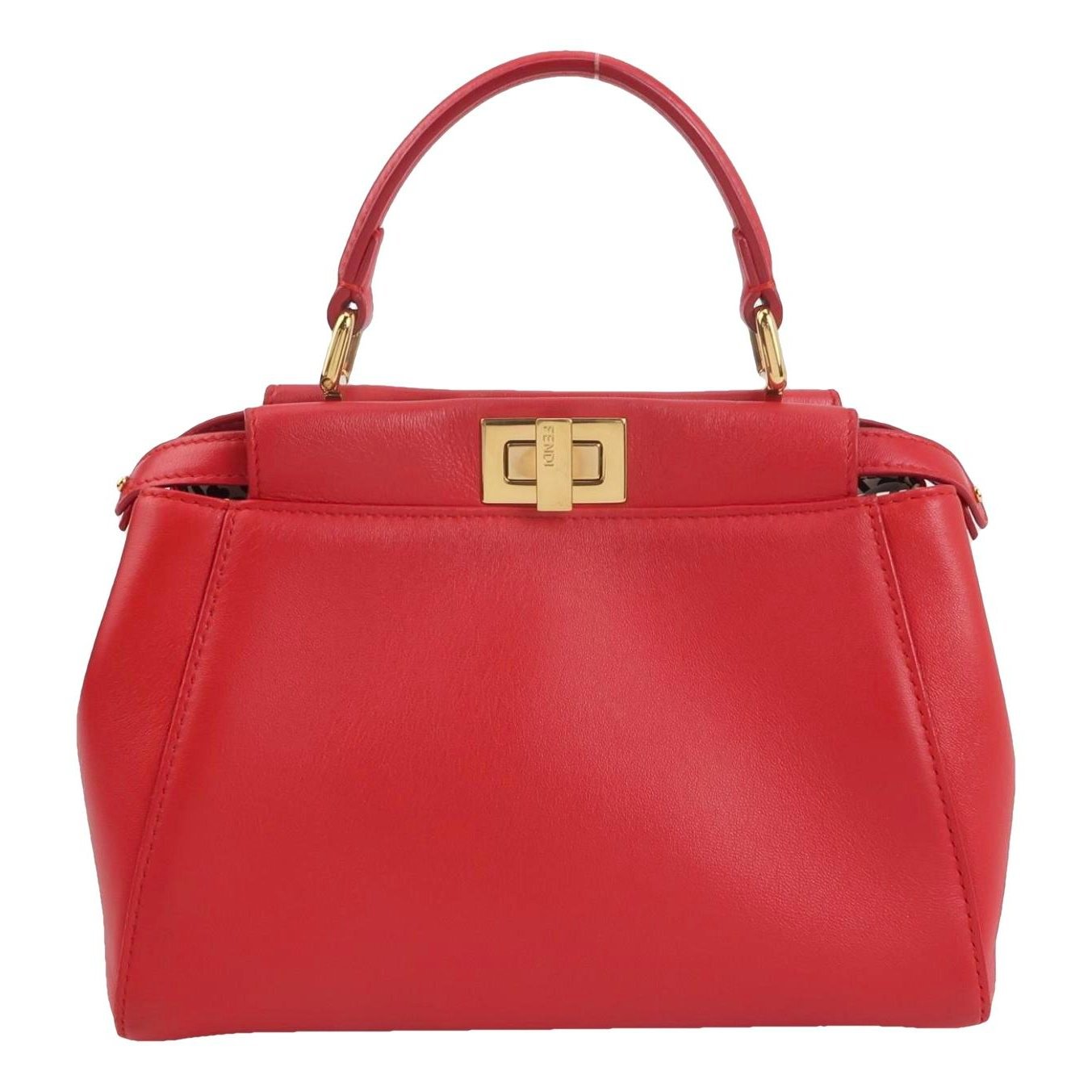 Peekaboo leather handbag