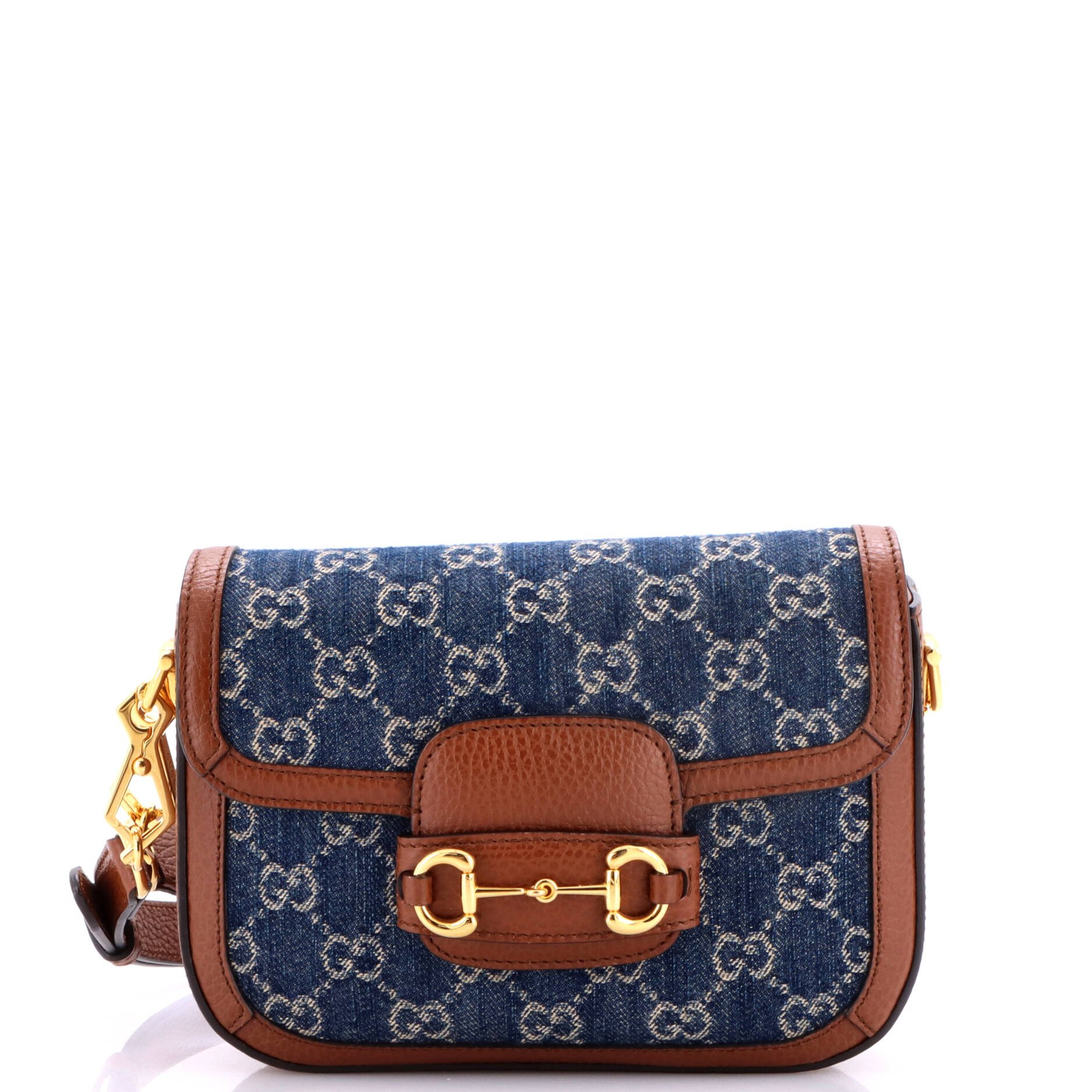 Horsebit 1955 Shoulder Bag GG Denim Mini