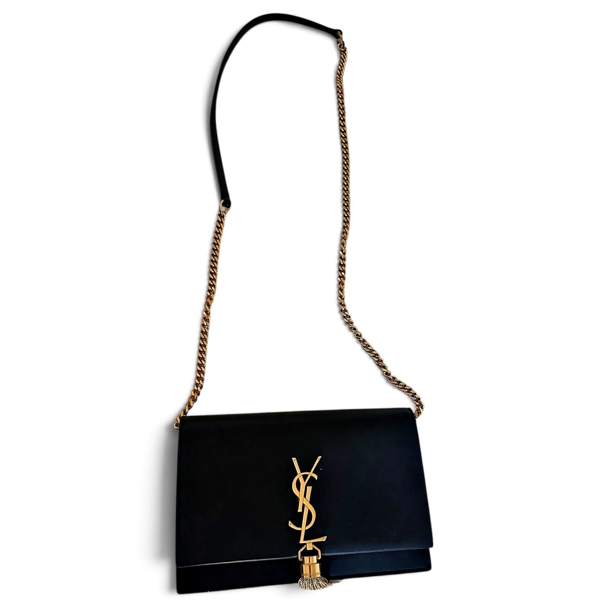 Leather clutch bag