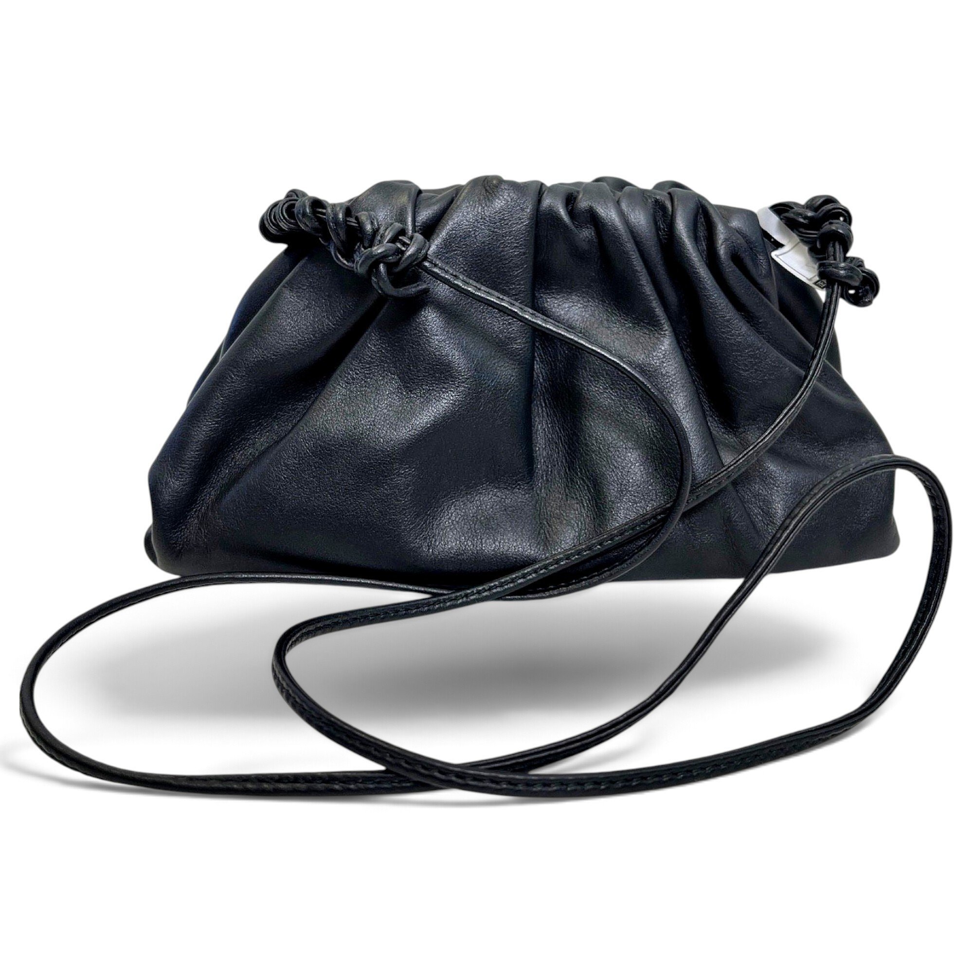 Pouch leather crossbody bag