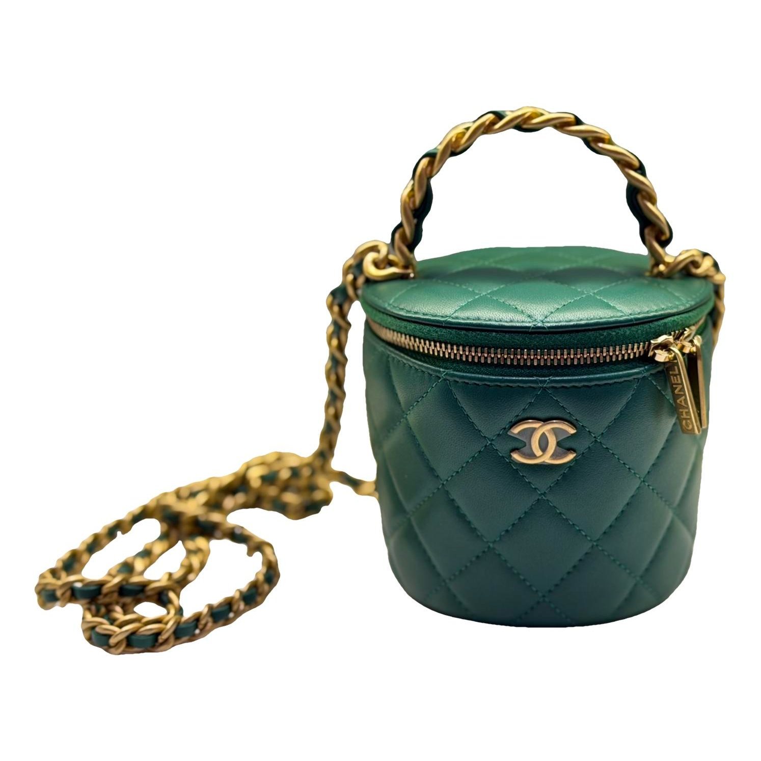 Trendy CC Vanity leather handbag