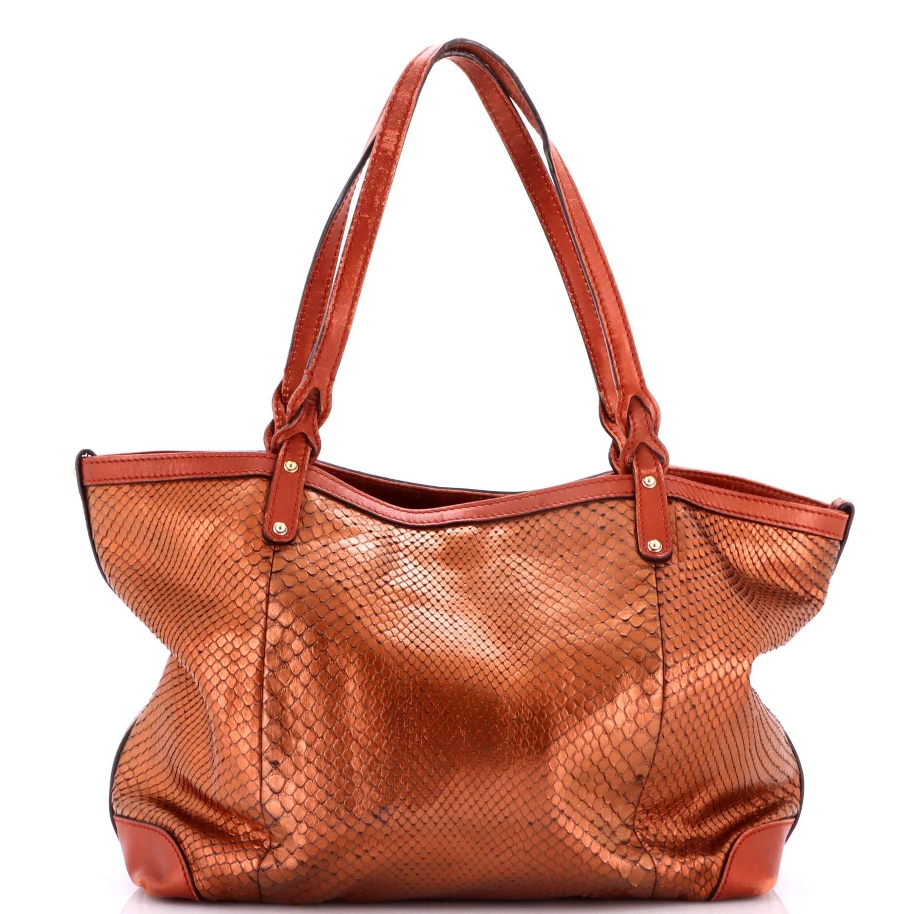 Exotic leathers tote