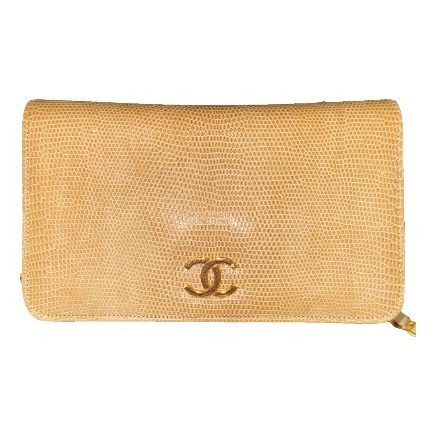 Leather clutch bag