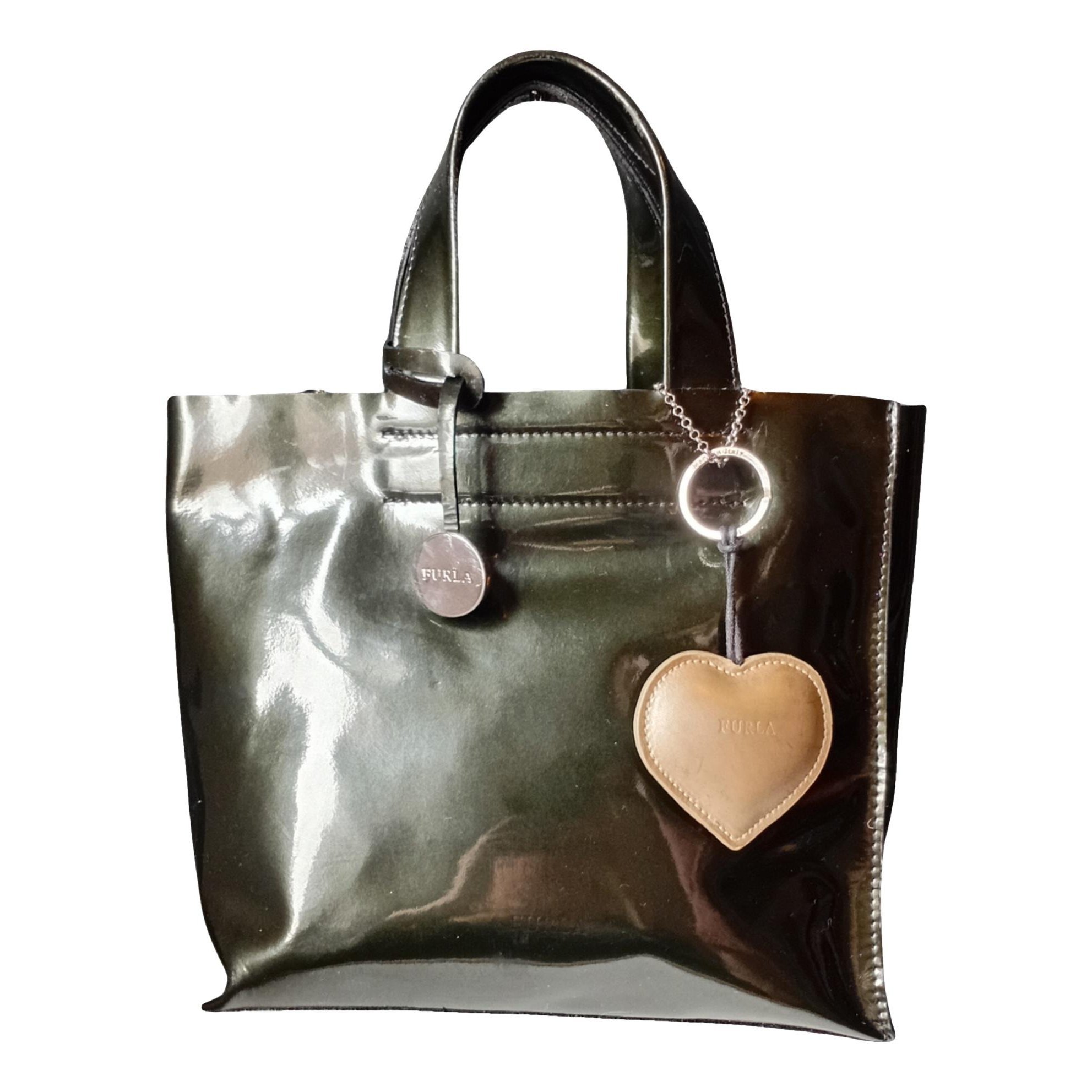 Patent leather tote