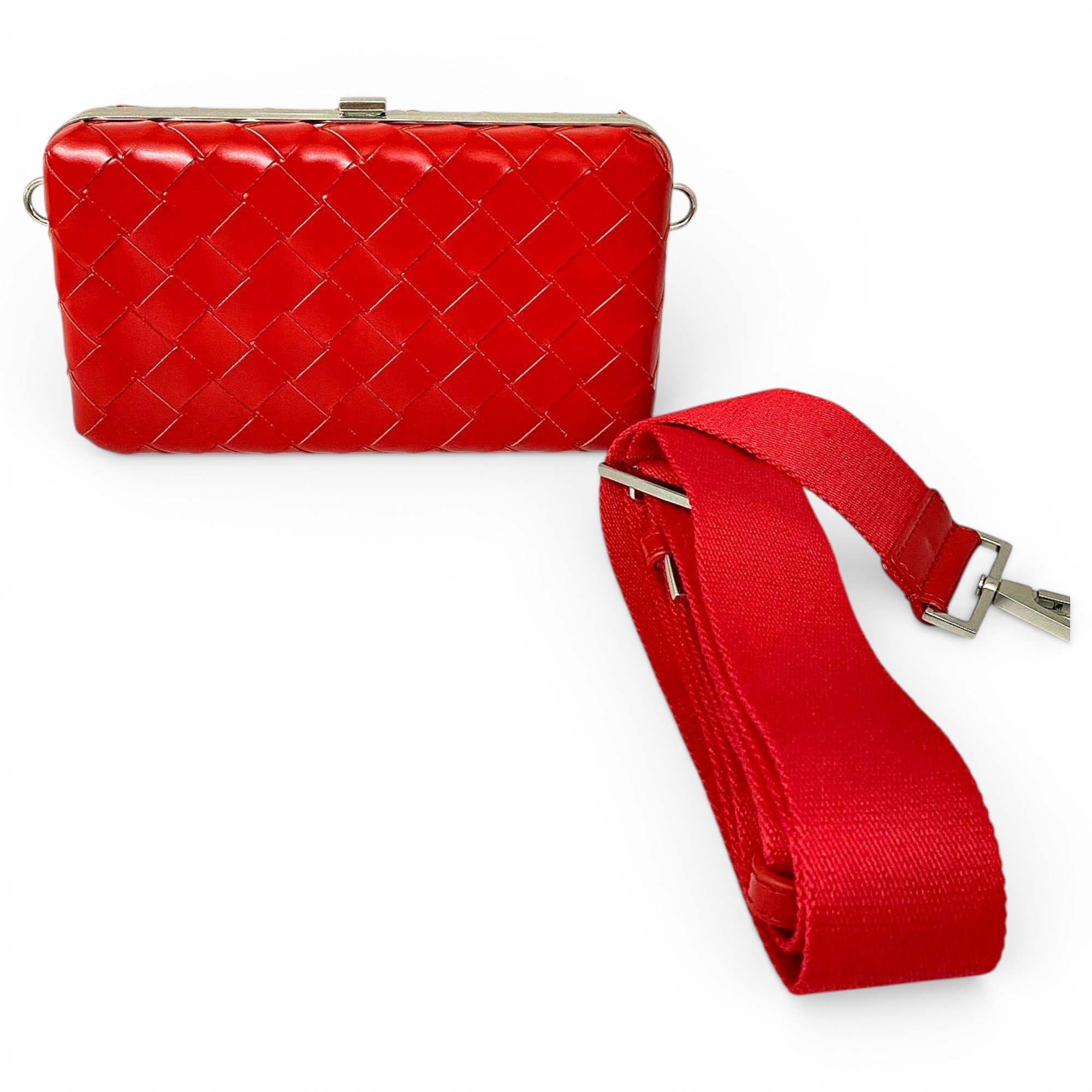 Pochette Knot leather clutch bag