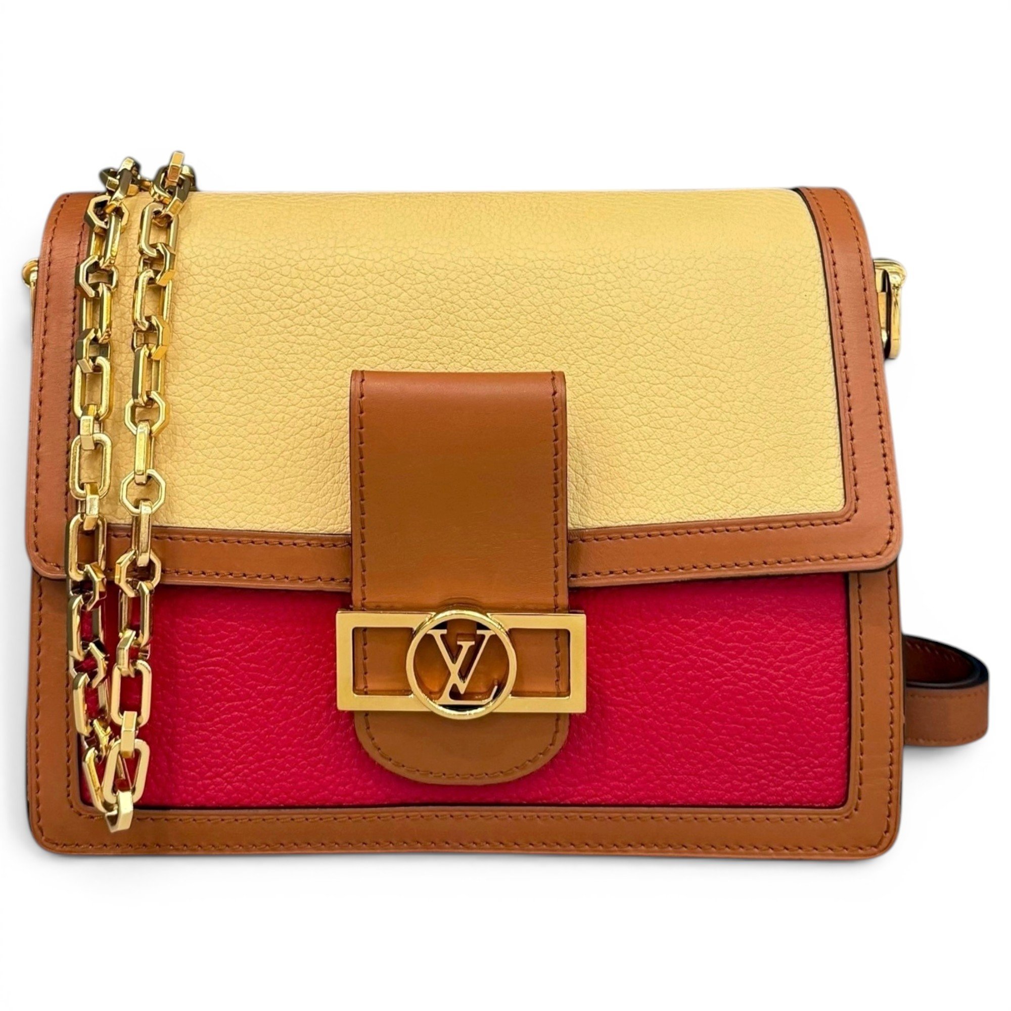 Dauphine pony-style calfskin crossbody bag