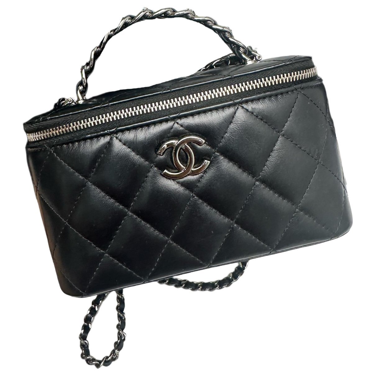 Trendy CC Vanity leather handbag