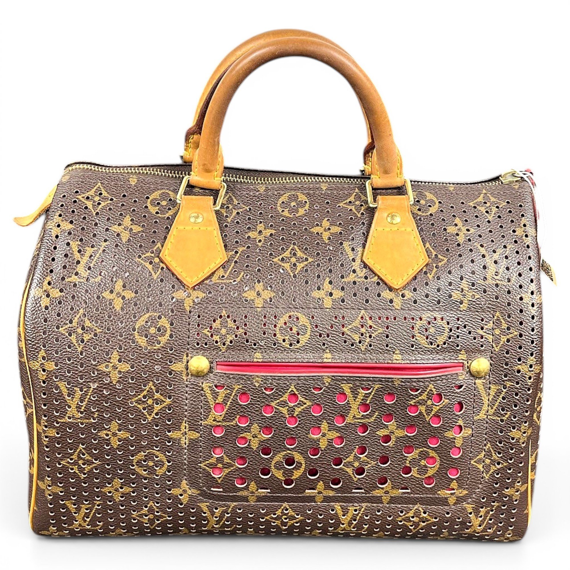 Speedy leather handbag