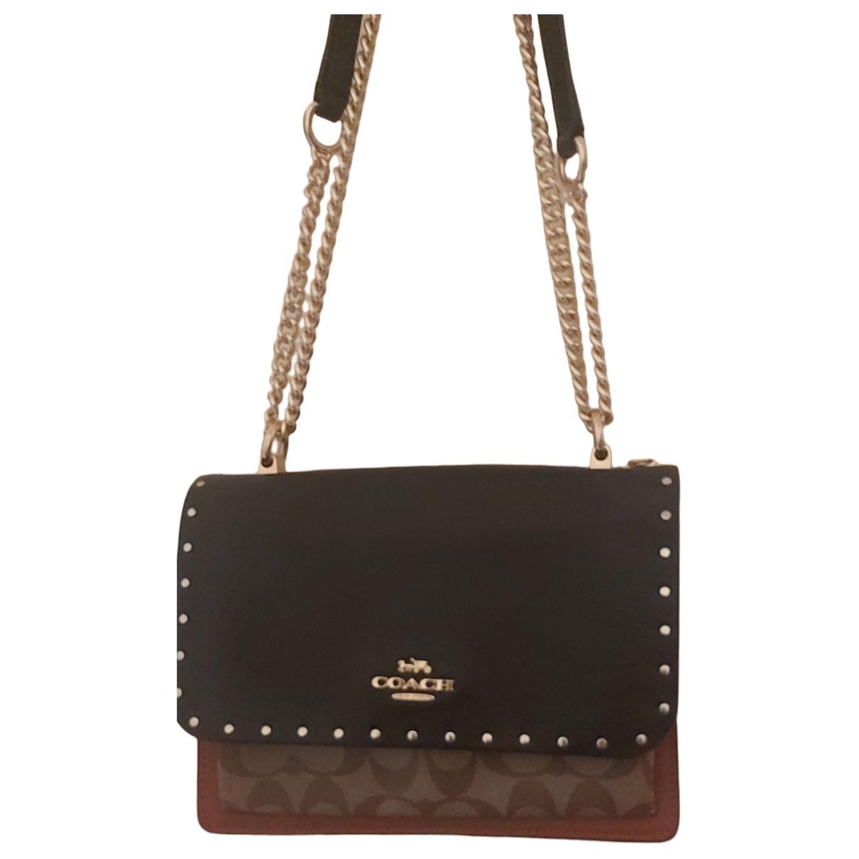 Leather clutch bag