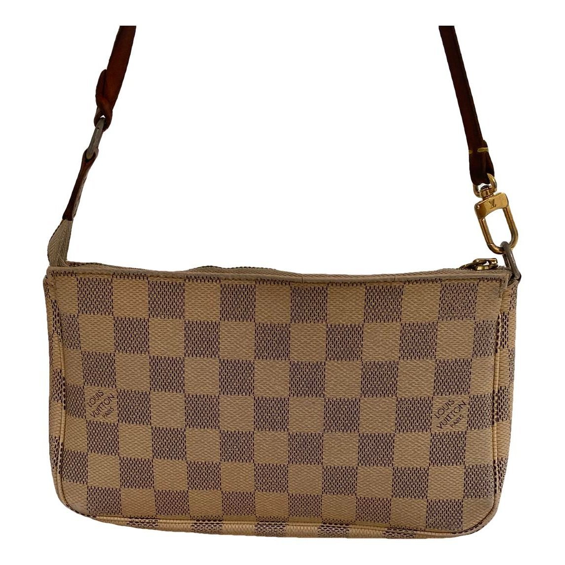 Leather clutch bag